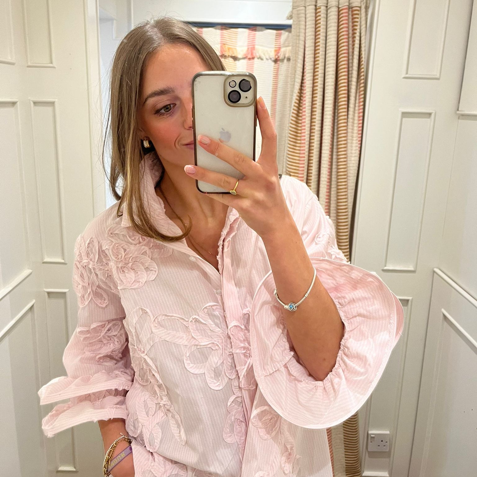 Frill cuff shirt