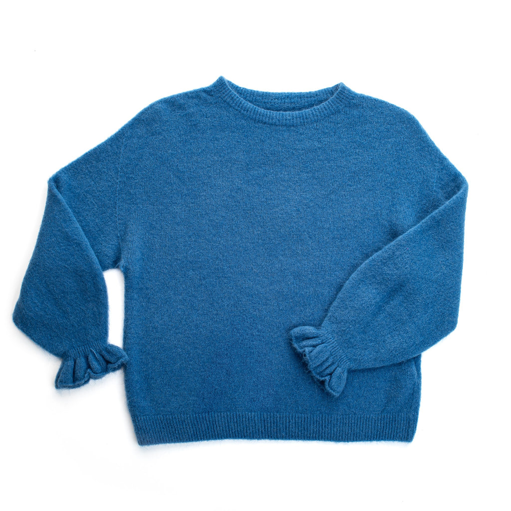 Alpaca Frill sleeve Jumper