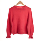 Frill Sleeve Alpaca Jumper