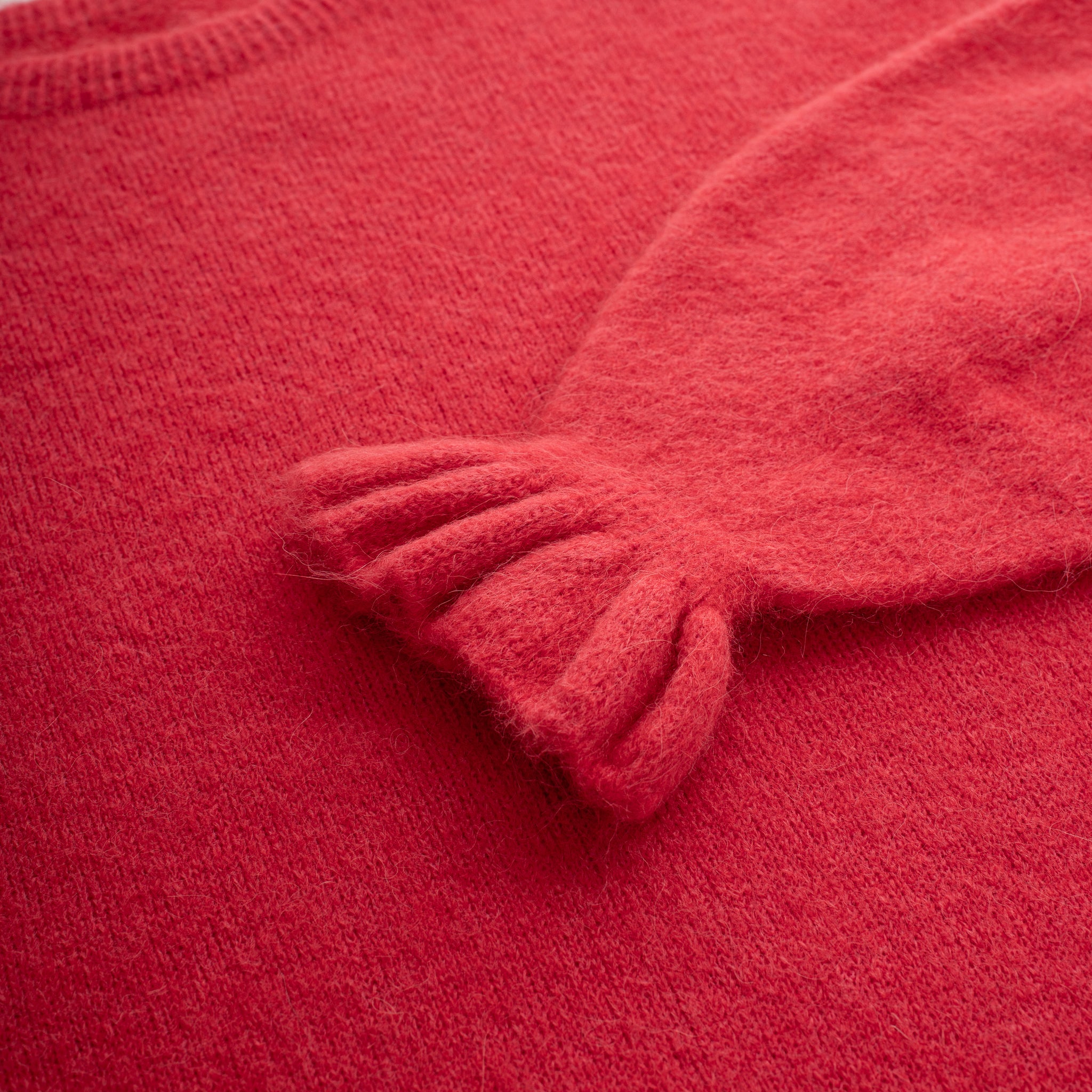 Frill Sleeve Alpaca Jumper