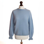Frill Sleeve Alpaca Jumper