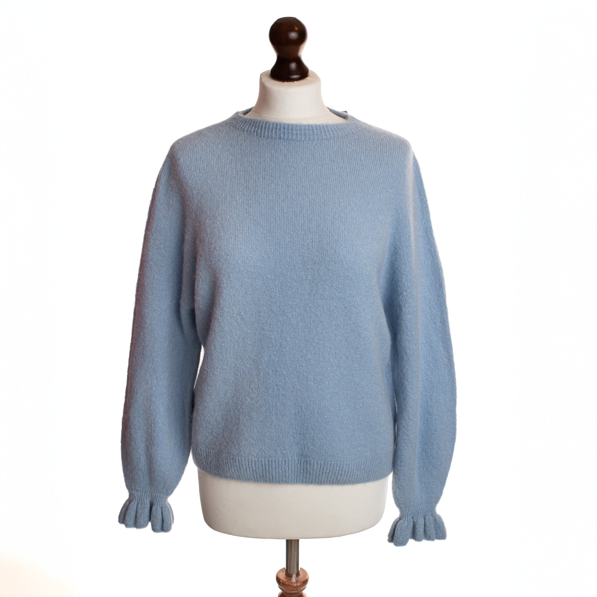 Frill Sleeve Alpaca Jumper