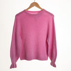 Frill Sleeve Alpaca Jumper