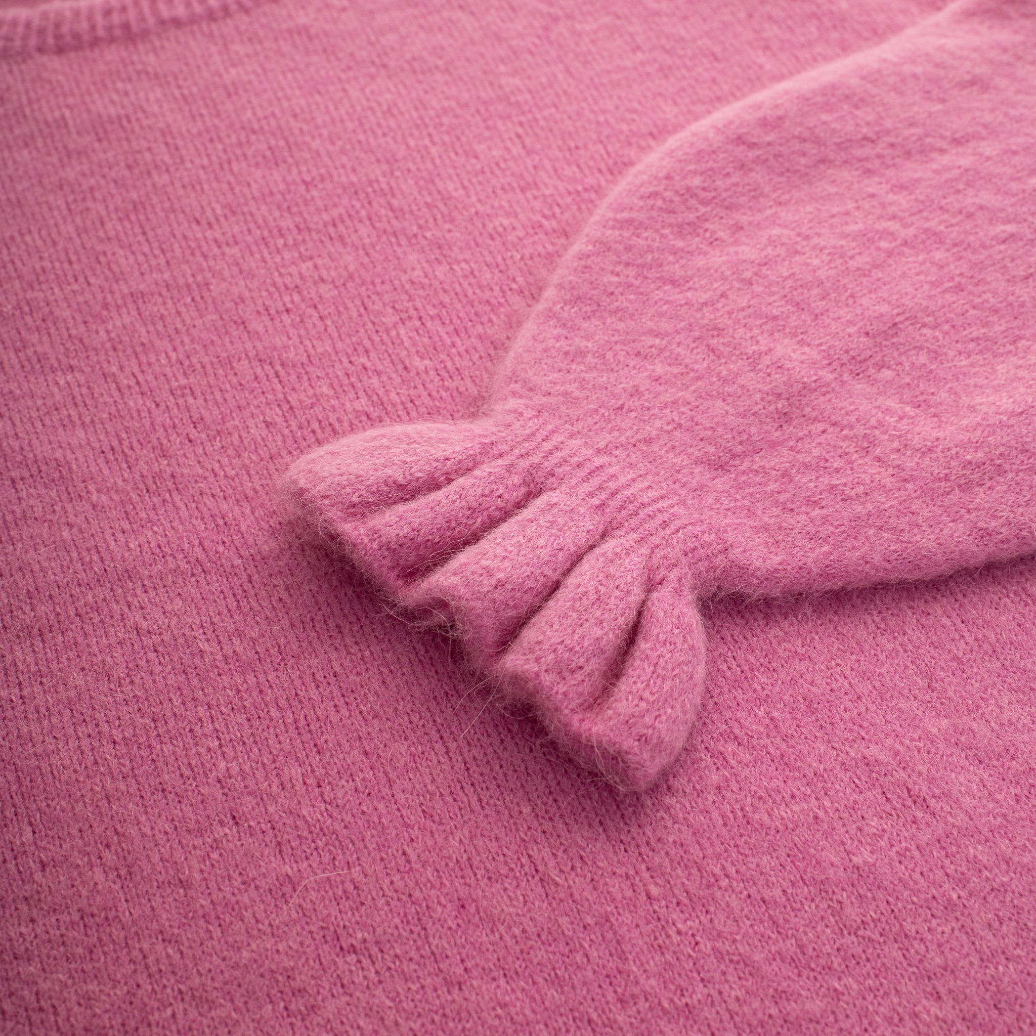 Frill Sleeve Alpaca Jumper