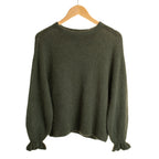 Frill Sleeve Alpaca Jumper