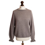 Frill Sleeve Alpaca Jumper