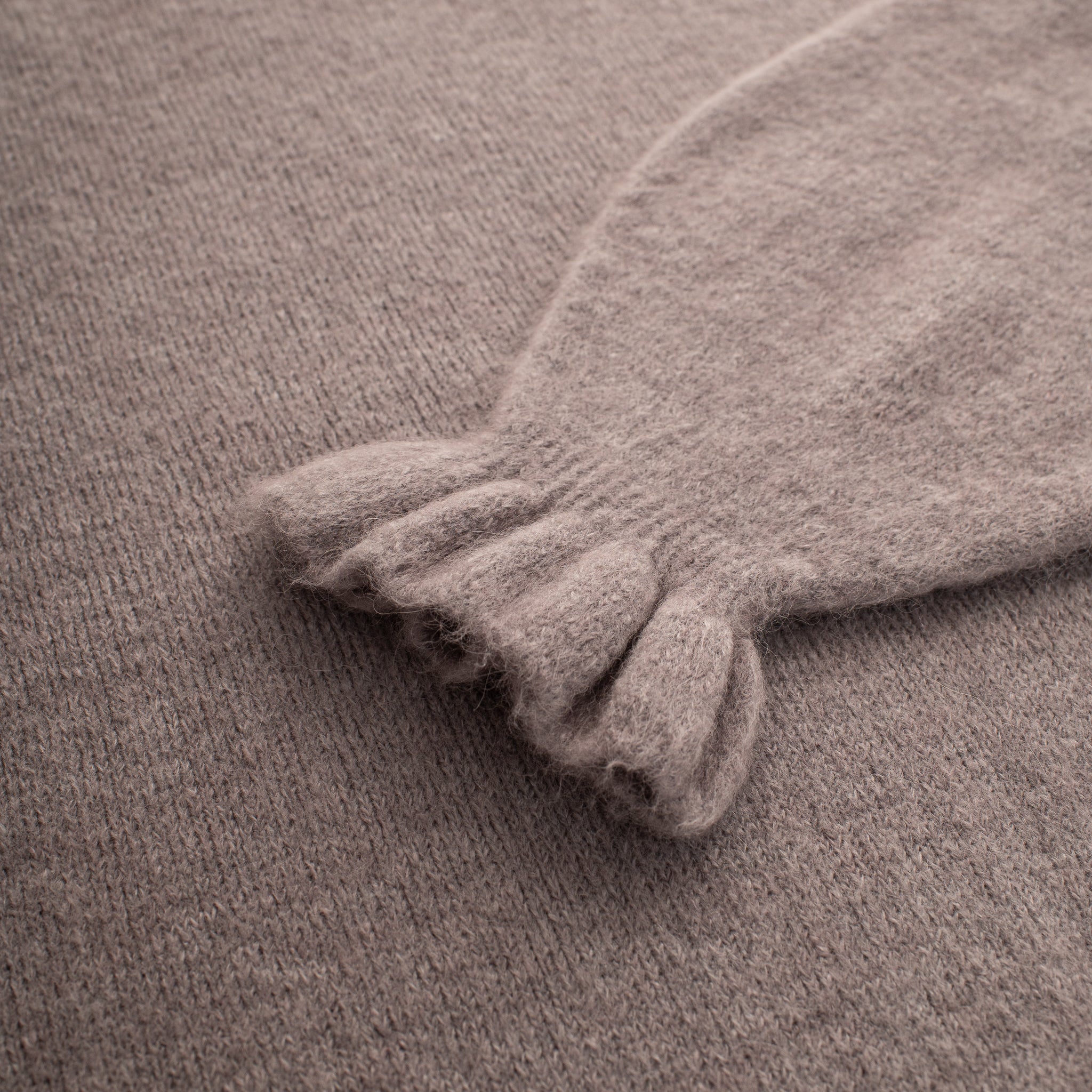 Frill Sleeve Alpaca Jumper