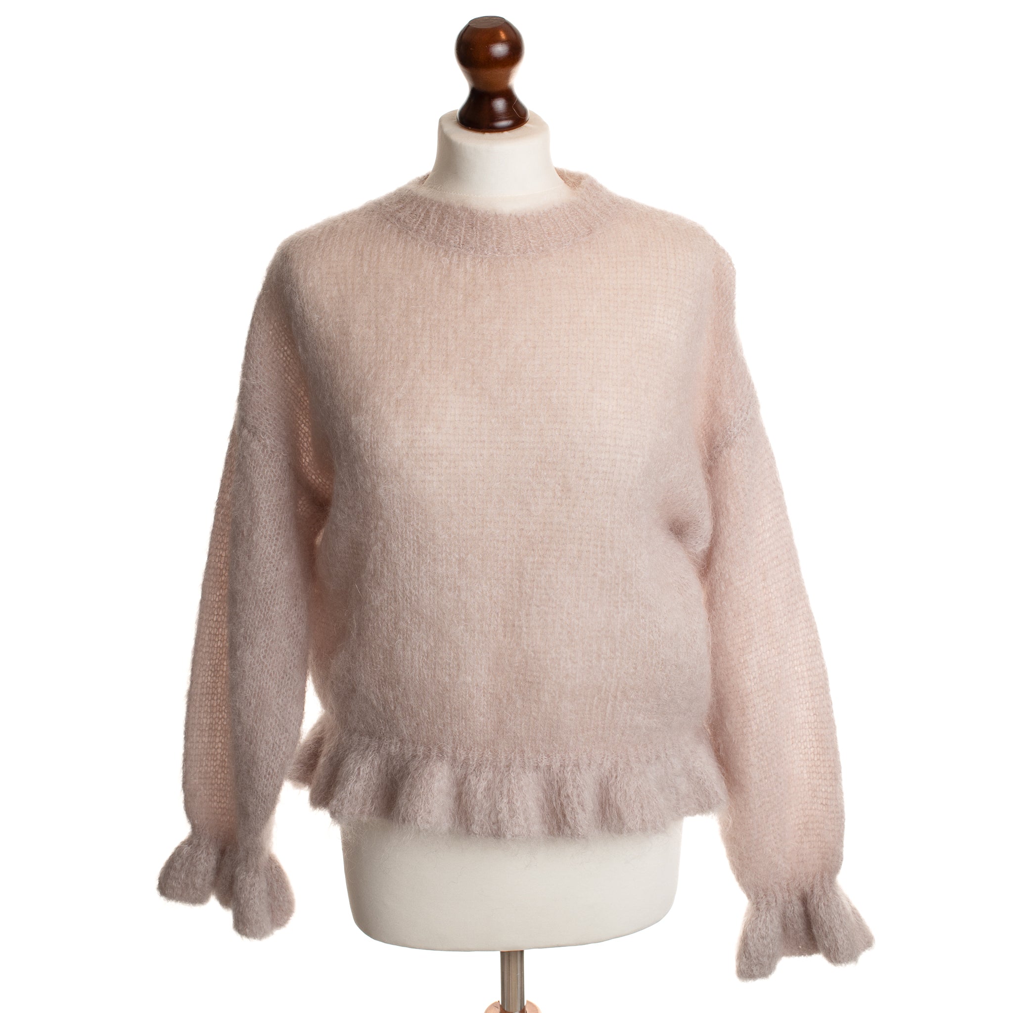 Kid Mohair Peplum Jumper