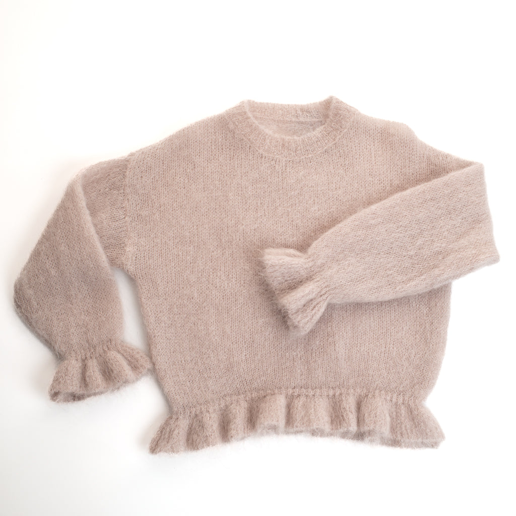 Kid Mohair Peplum Jumper