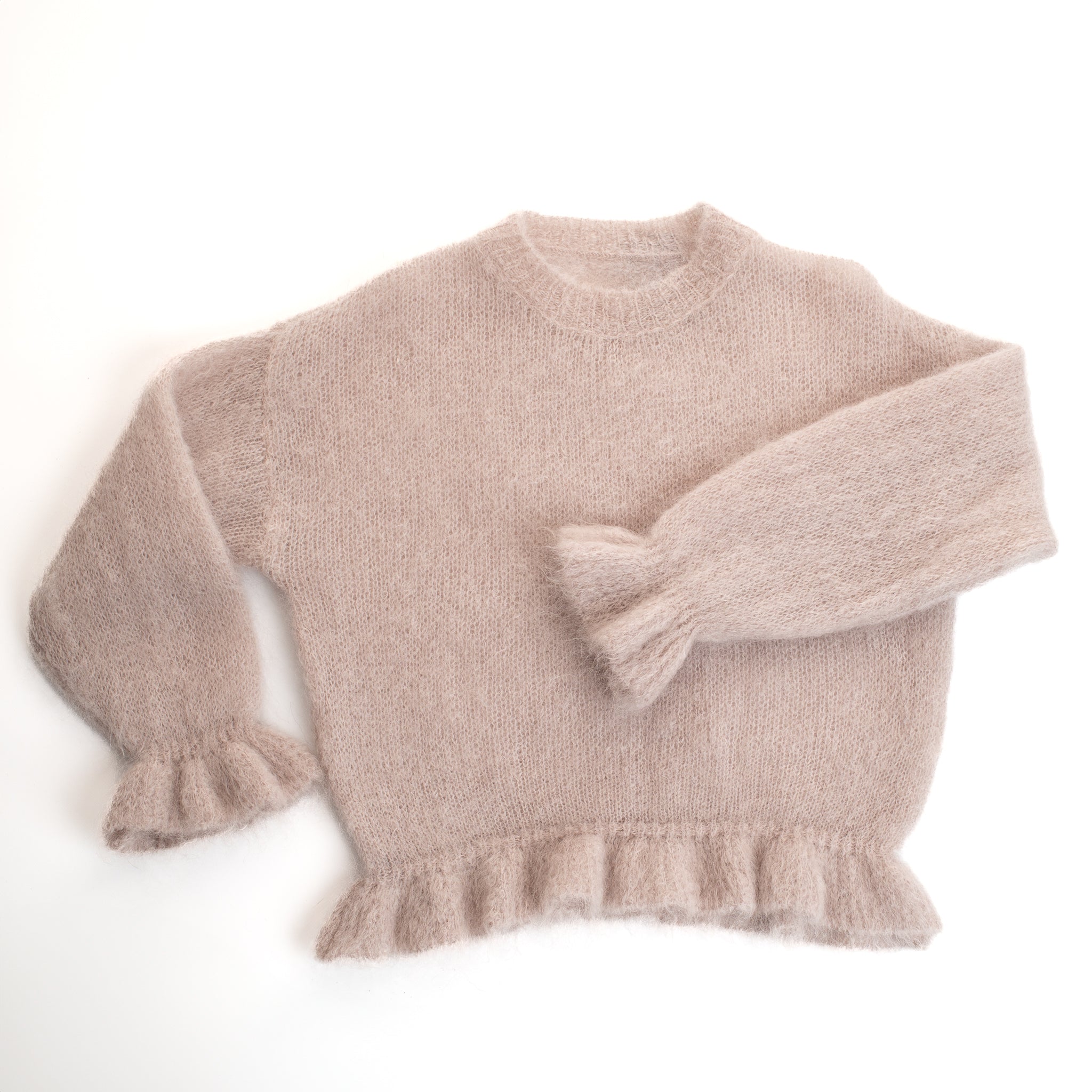 Kid Mohair Peplum Jumper