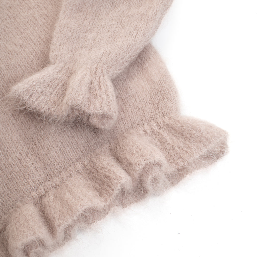 Kid Mohair Peplum Jumper