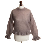 Kid Mohair Peplum Jumper