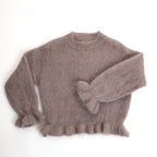 Kid Mohair Peplum Jumper