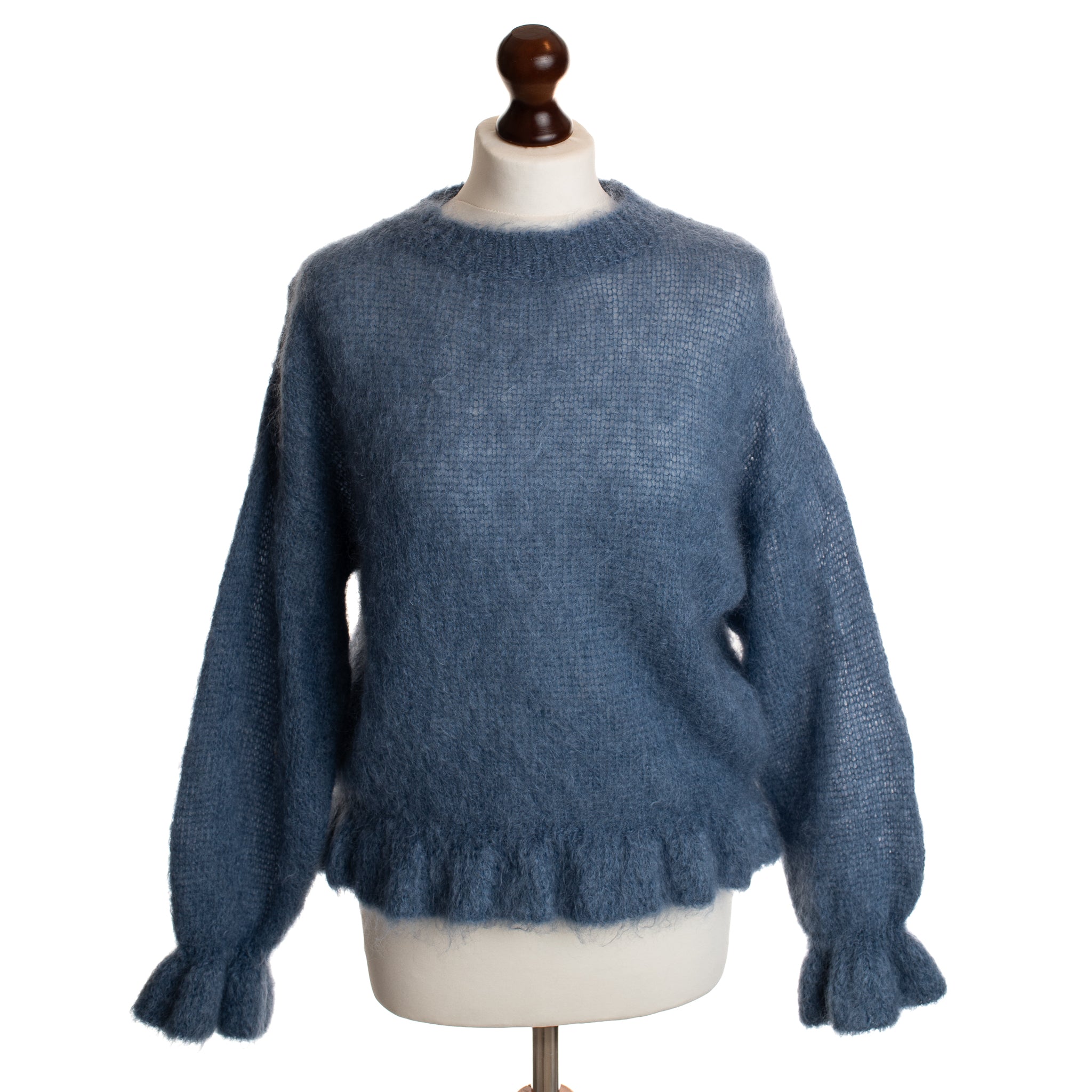 Kid Mohair Peplum Jumper