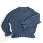 Kid Mohair Peplum Jumper
