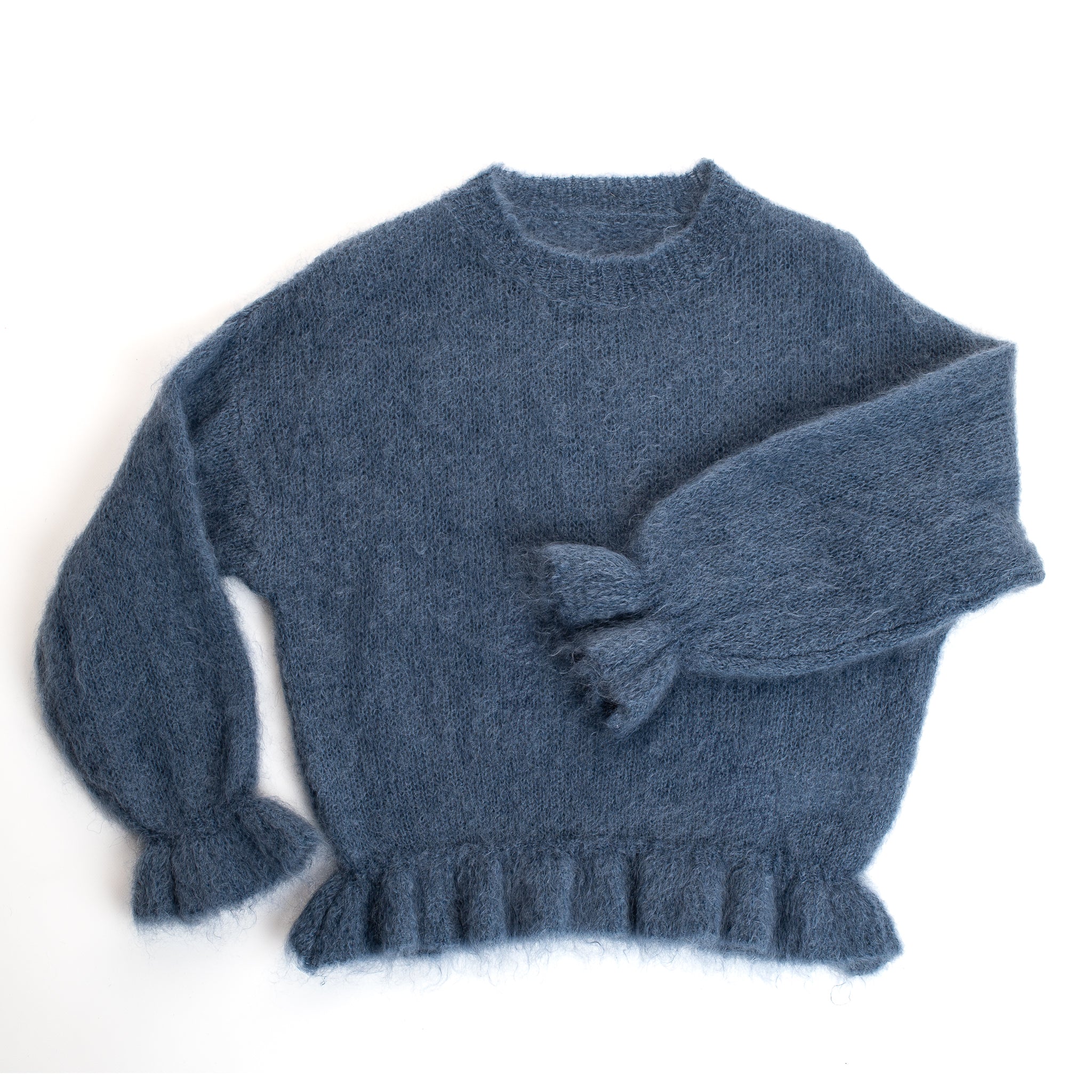 Kid Mohair Peplum Jumper