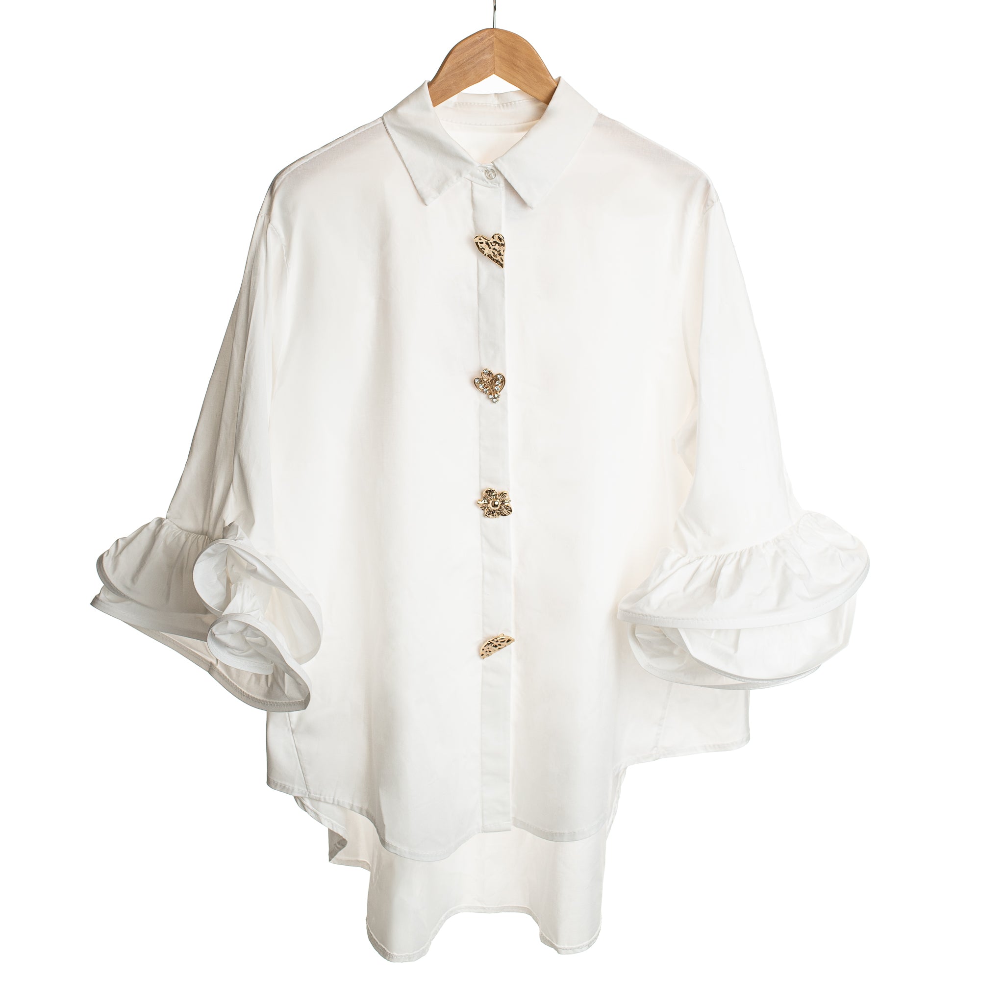 Ruffle Sleeve Shirt