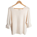 Frill Cuff Half Sleeve Jumper
