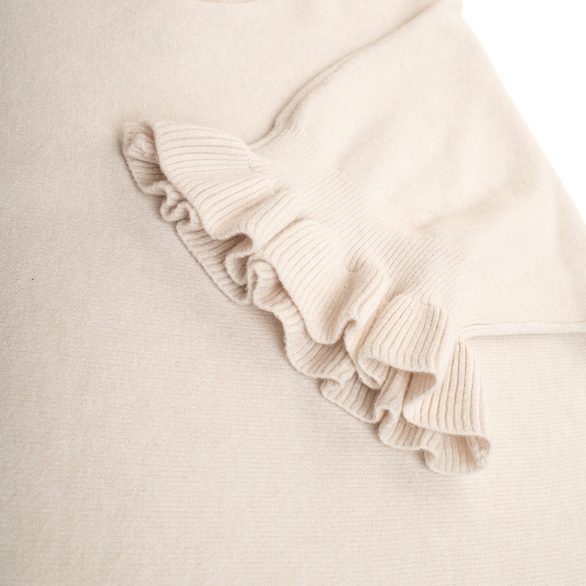 Frill Cuff Half Sleeve Jumper