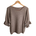 Frill Cuff Half Sleeve Jumper