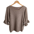 Frill Cuff Half Sleeve Jumper