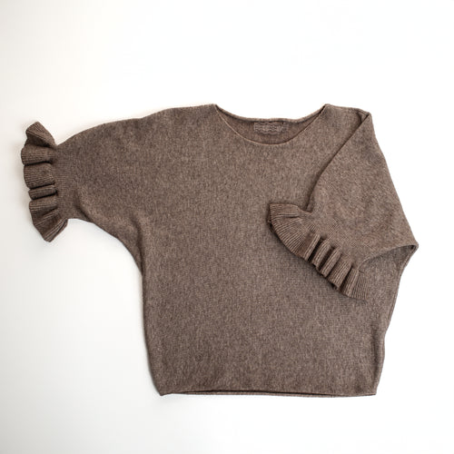 Frill Cuff Half Sleeve Jumper