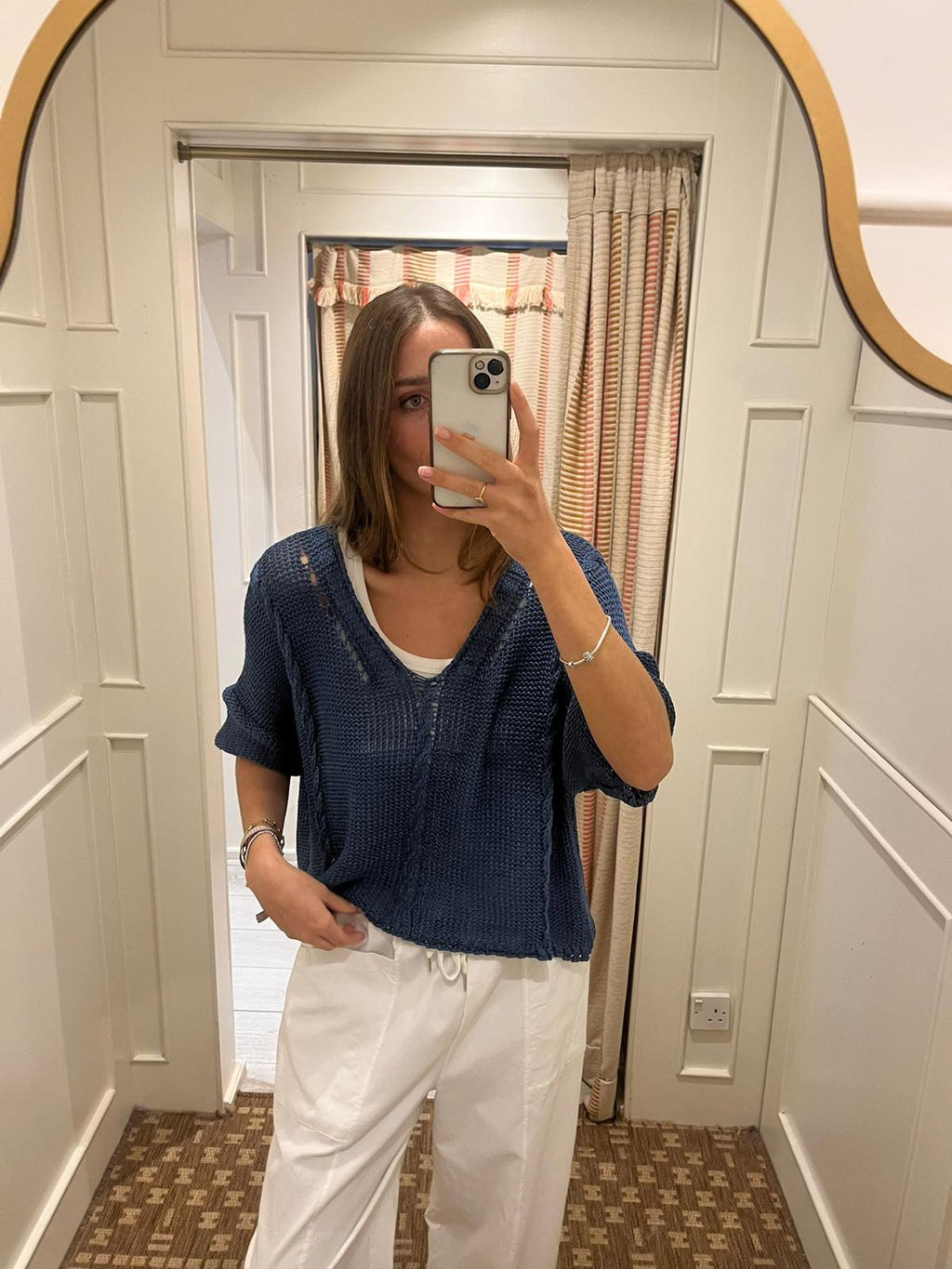 Rope detail cropped sweater