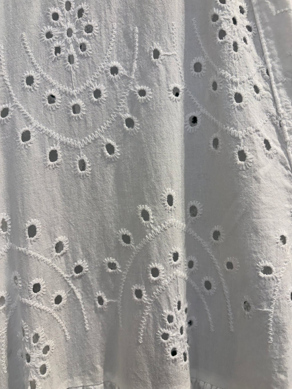 White Anglaise effect dress