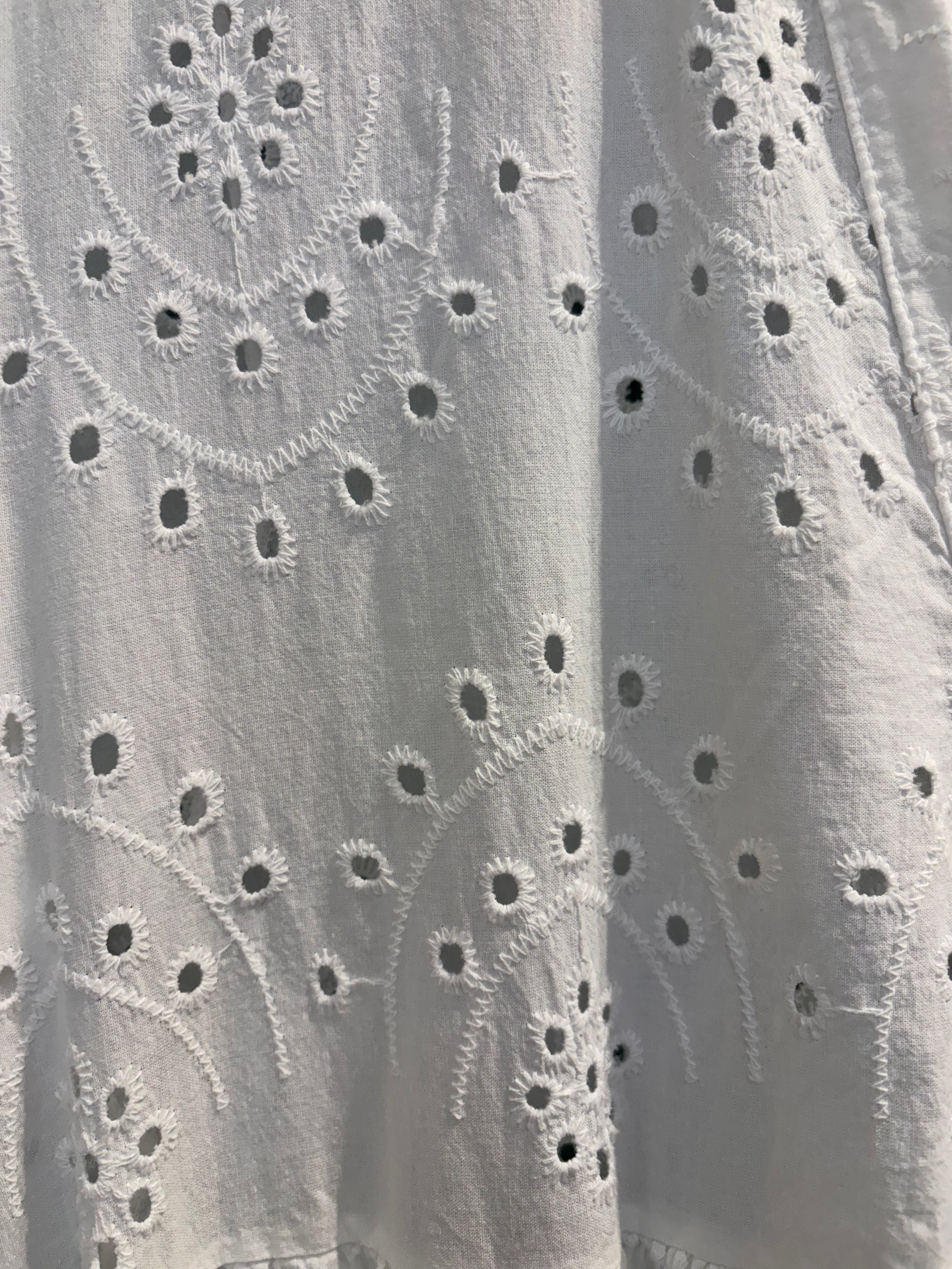 White Anglaise effect dress