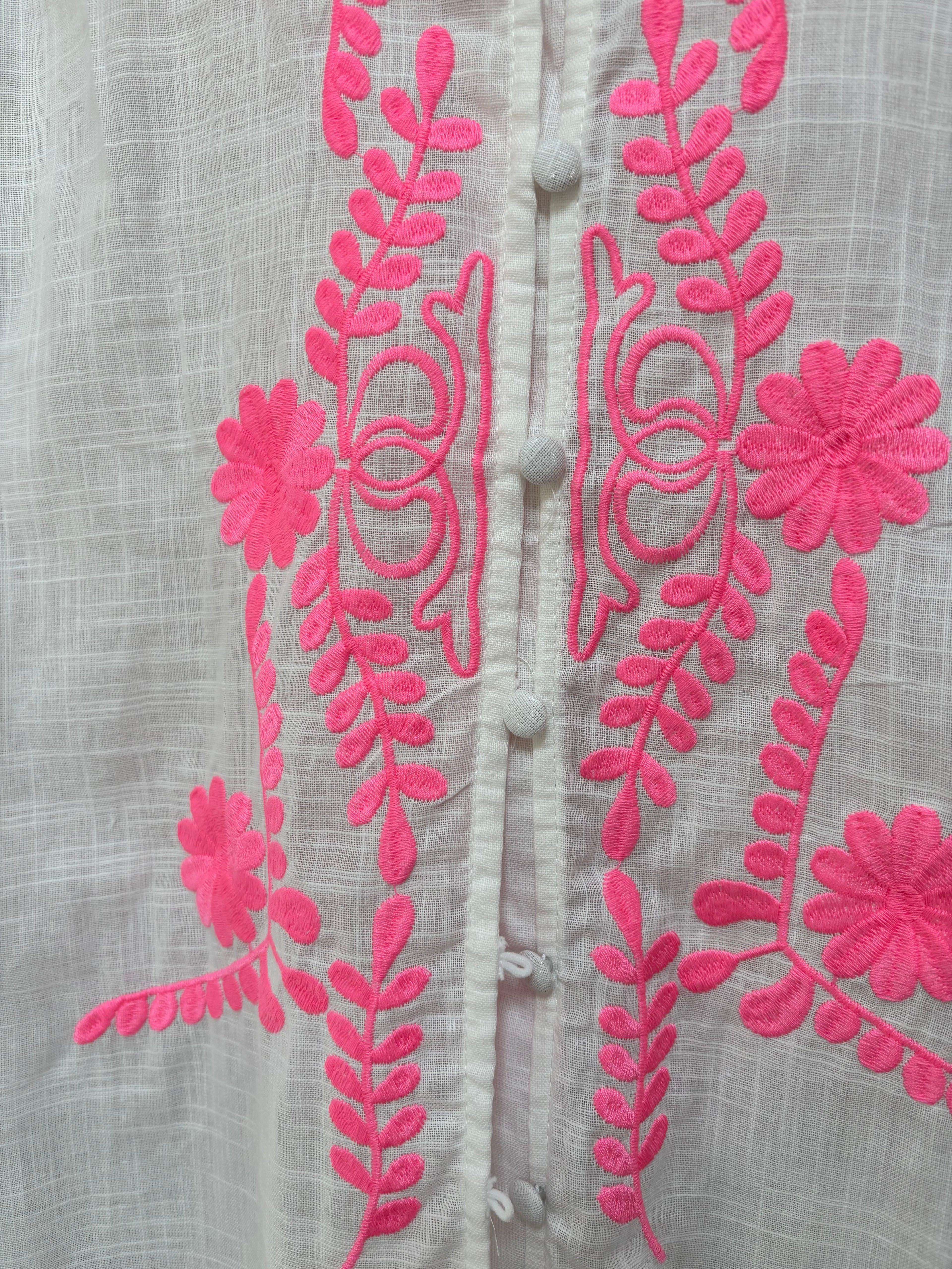 Frill neck shirt