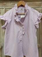 Frill neck shirt