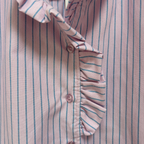 Frill neck shirt
