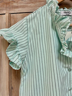 Frill neck shirt