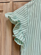 Frill neck shirt