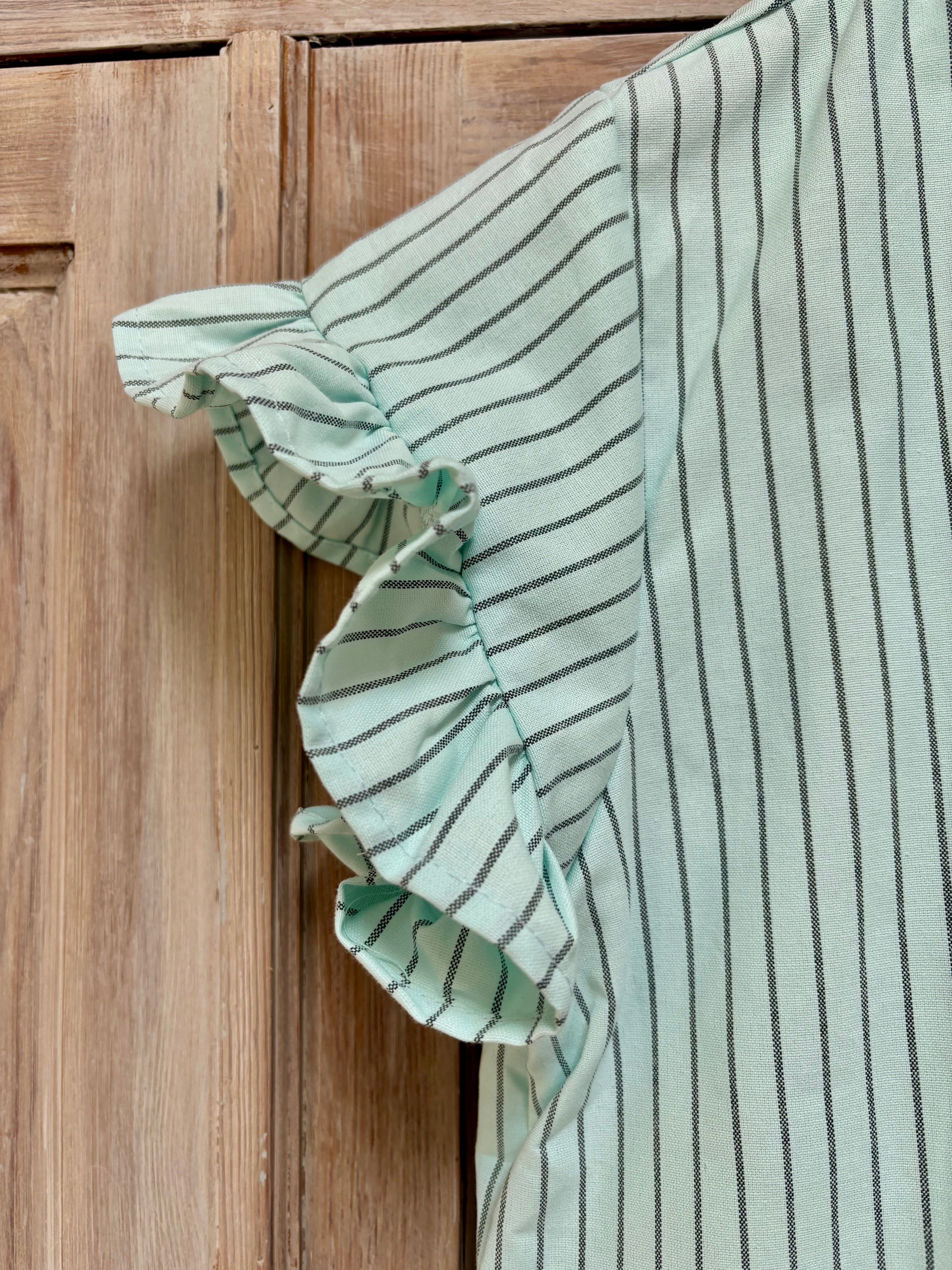 Frill neck shirt