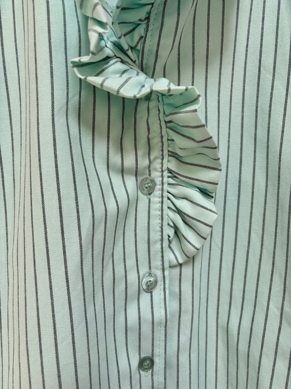 Frill neck shirt