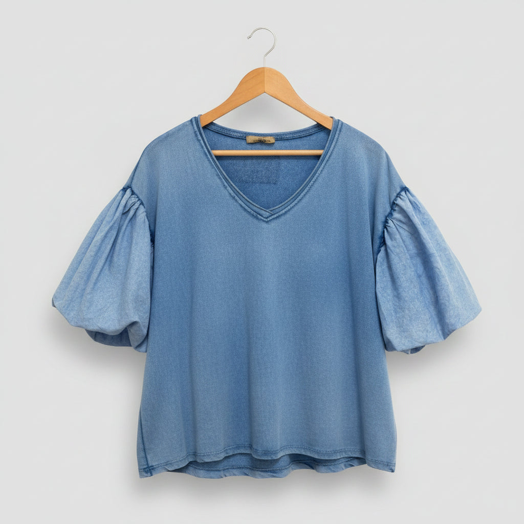 Puff sleeve sweatshirt