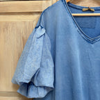 Puff sleeve sweatshirt