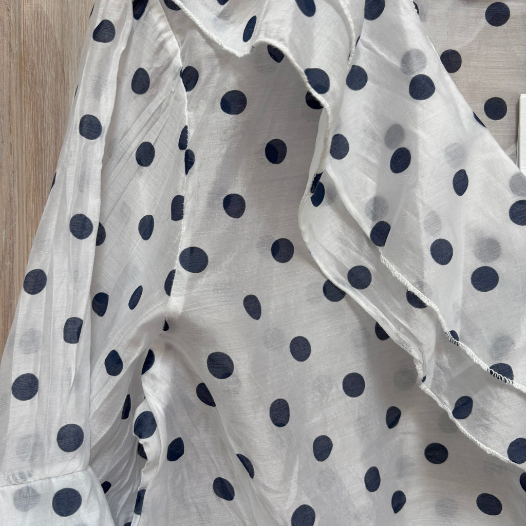 Spotty frill top