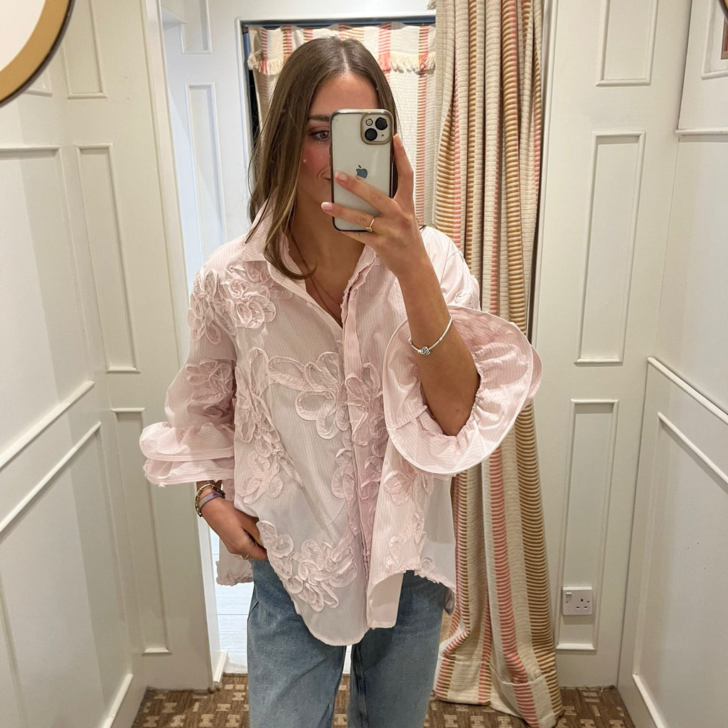 Frill cuff shirt
