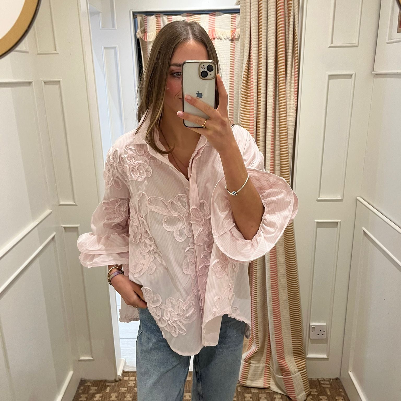 Frill cuff shirt