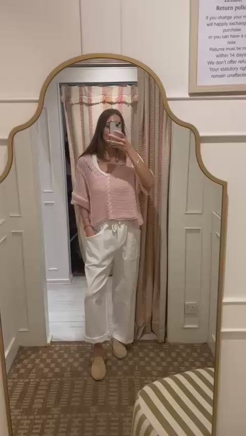 Rope detail cropped sweater