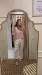 Rope detail cropped sweater